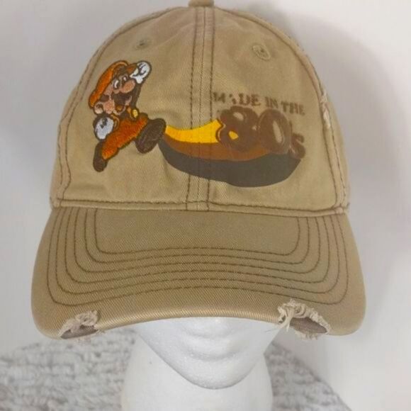 Distressed Nintendo Mario Brothers Mario Cap - Picture 11 of 11